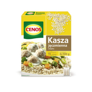 Kasza jęczmienna wiejska 4 x 100 g Cenos
